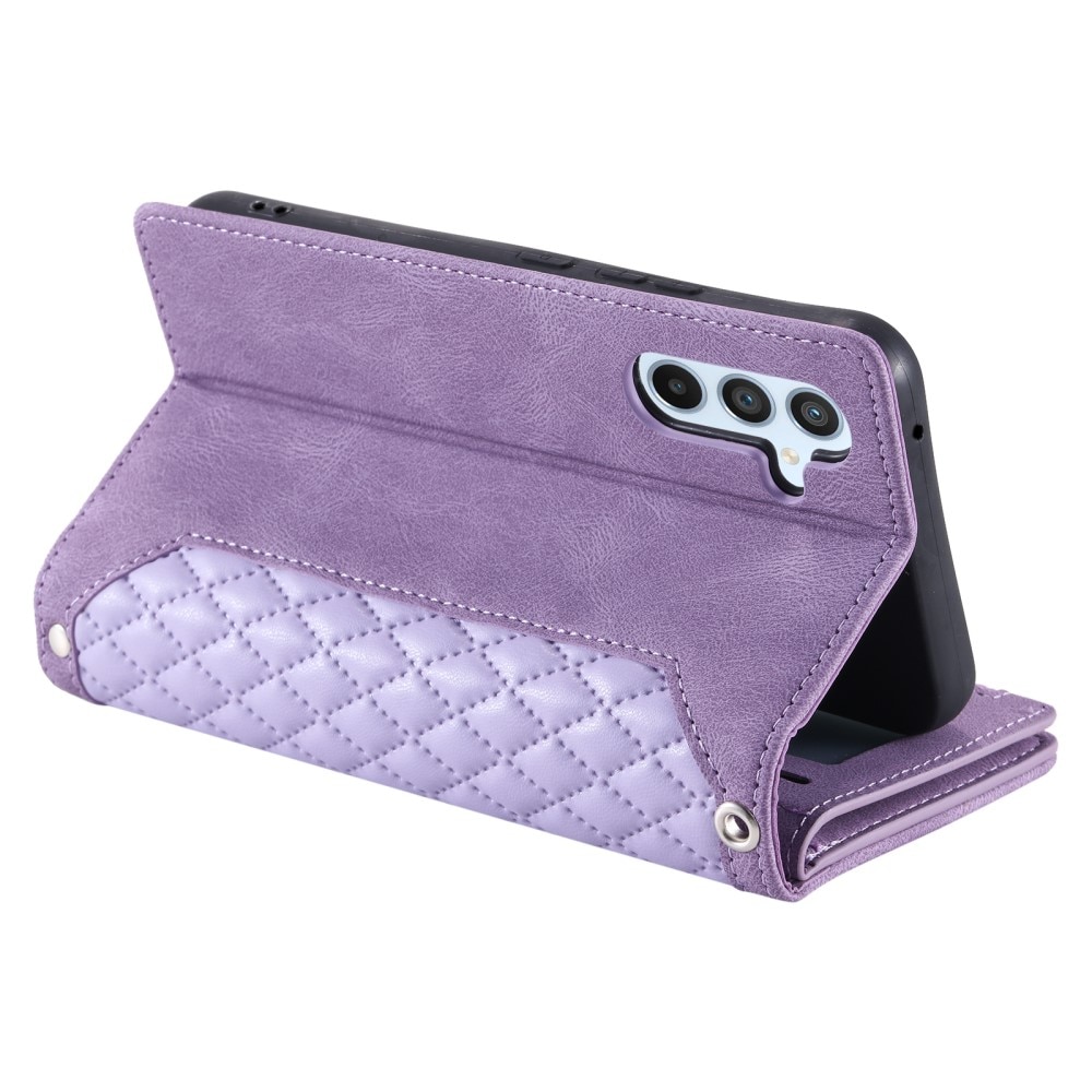 Plånboksväska Samsung Galaxy A55 Quilted Lila