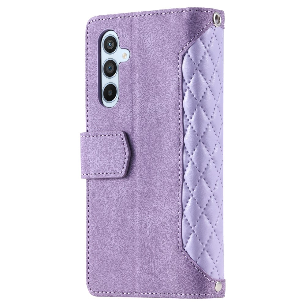 Plånboksväska Samsung Galaxy A55 Quilted Lila