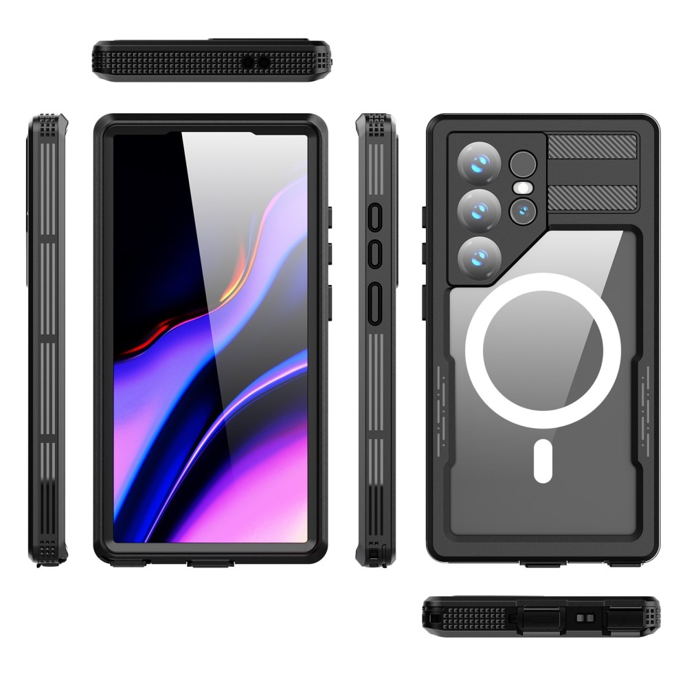 ESR Classic Hybrid Halolock-skal till Samsung Galaxy S24 Ultra -  transparent och svart 