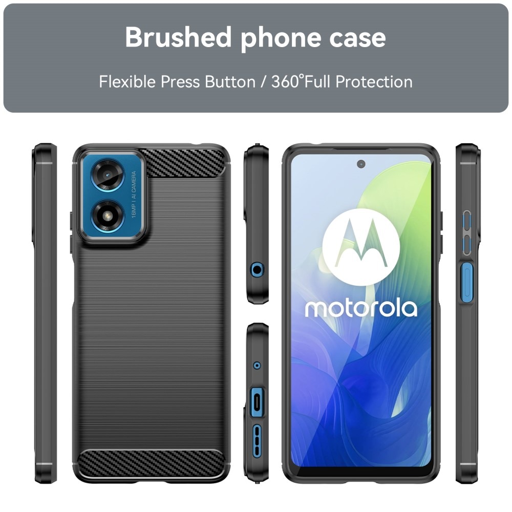 Motorola Moto E14 Skal TPU Brushed Black