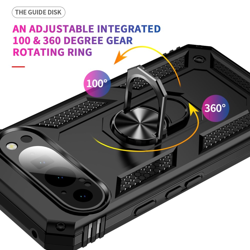 Hybridskal Tech Ring Google Pixel 9 Pro svart