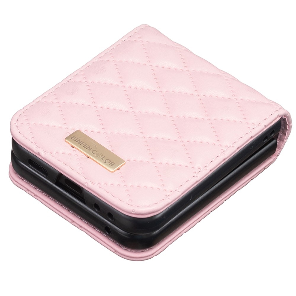 Fodral Samsung Galaxy Z Flip 6 Quilted rosa