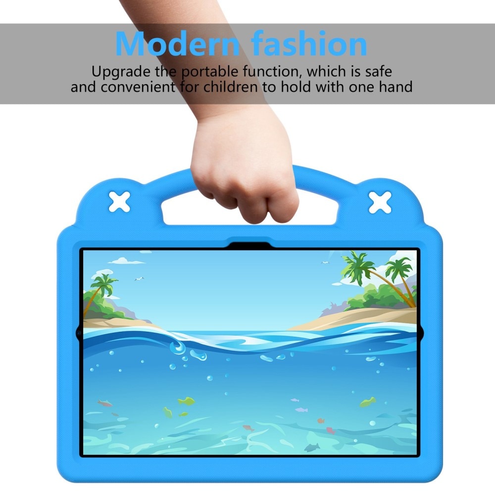 Barnskal med figurer och ställ Samsung Galaxy Tab A8 10.5 blå