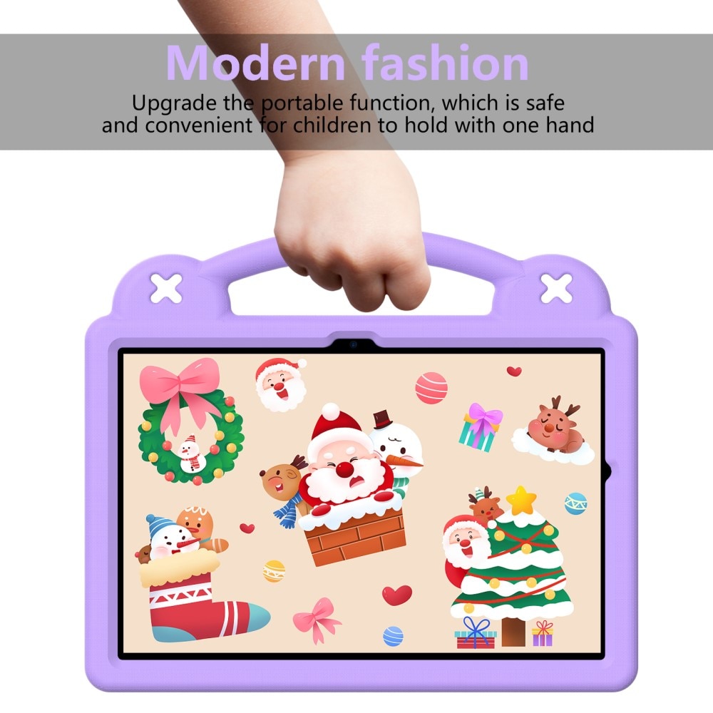 Barnskal med figurer och ställ Samsung Galaxy Tab A9 Plus lila