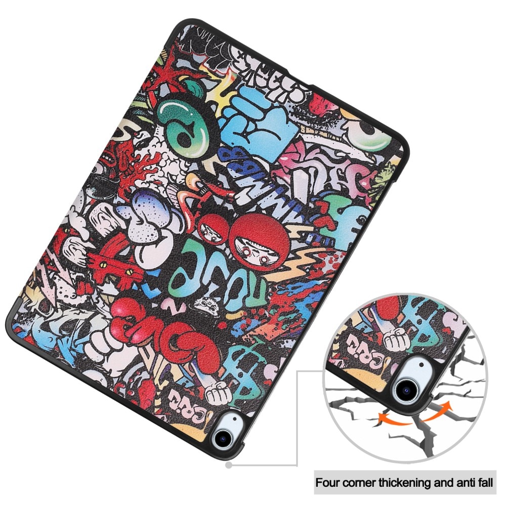 Fodral Tri-fold Apple iPad Air 11 7th Gen (2025) Graffiti