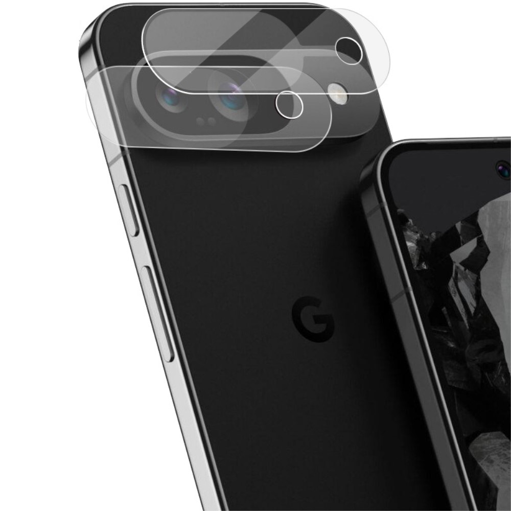 2-pack Härdat Glas Kameraskydd Google Pixel 9 transparent