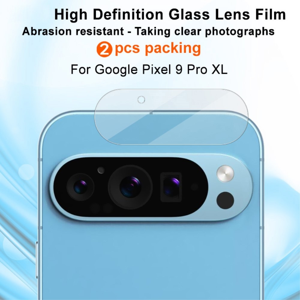 2-pack Härdat Glas Linsskydd Google Pixel 9 Pro XL transparent