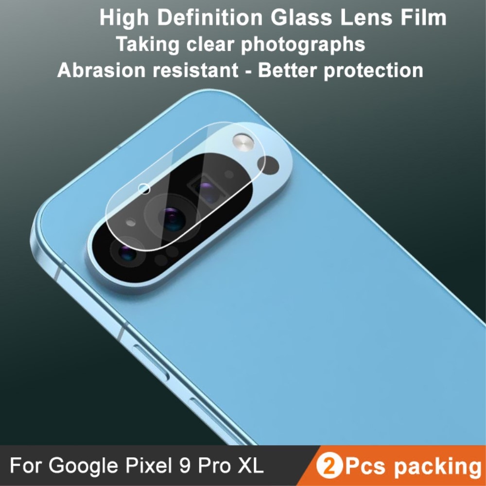 2-pack Härdat Glas Linsskydd Google Pixel 9 Pro XL transparent