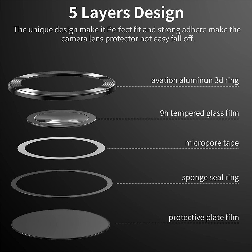 Linsskydd Aluminium + Härdat Glas Samsung Galaxy S25 Ultra grå