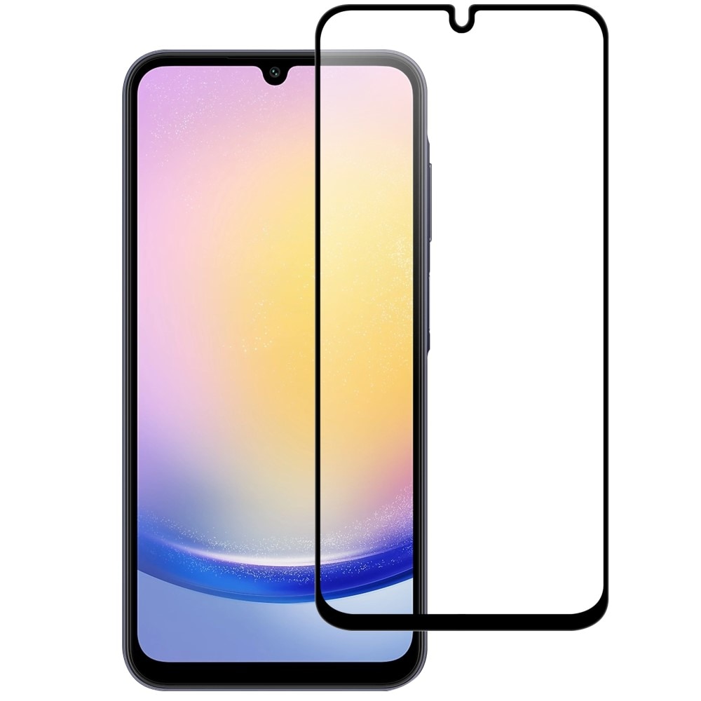 Heltäckande Härdat Glas Skärmskydd Samsung Galaxy A26 svart