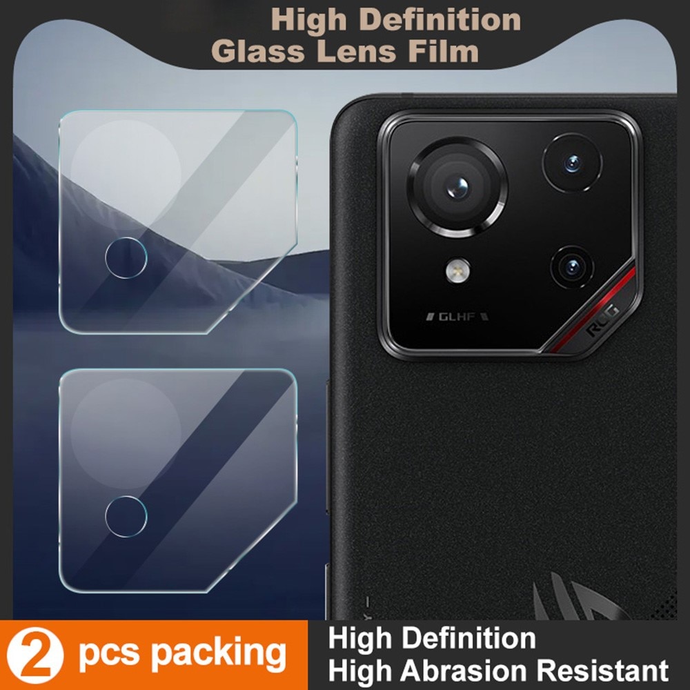 2-pack Härdat Glas Linsskydd Asus ROG Phone 9 Pro transparent