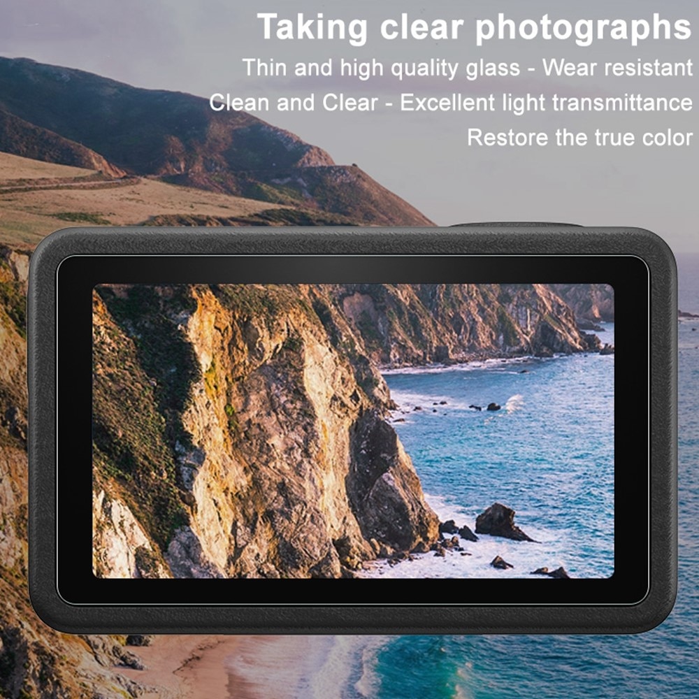 Heltäckande Härdat Glas DJI Osmo Action 5 Pro Black