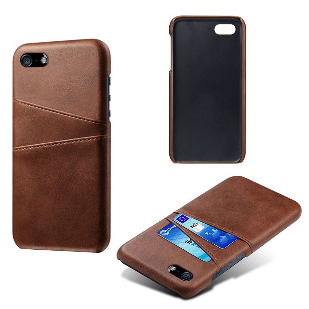 Card Slots Case iPhone 16e Brun