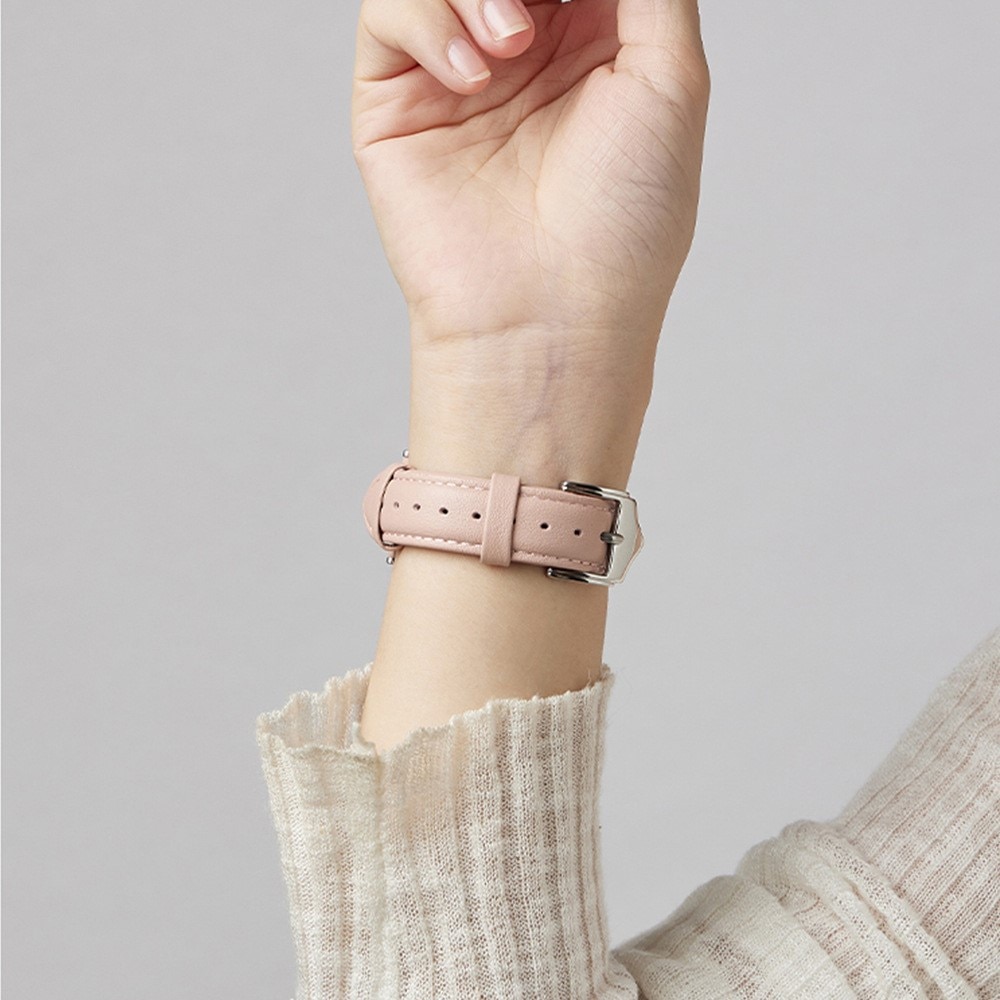 Slim Läderarmband Apple Watch 40mm rosa