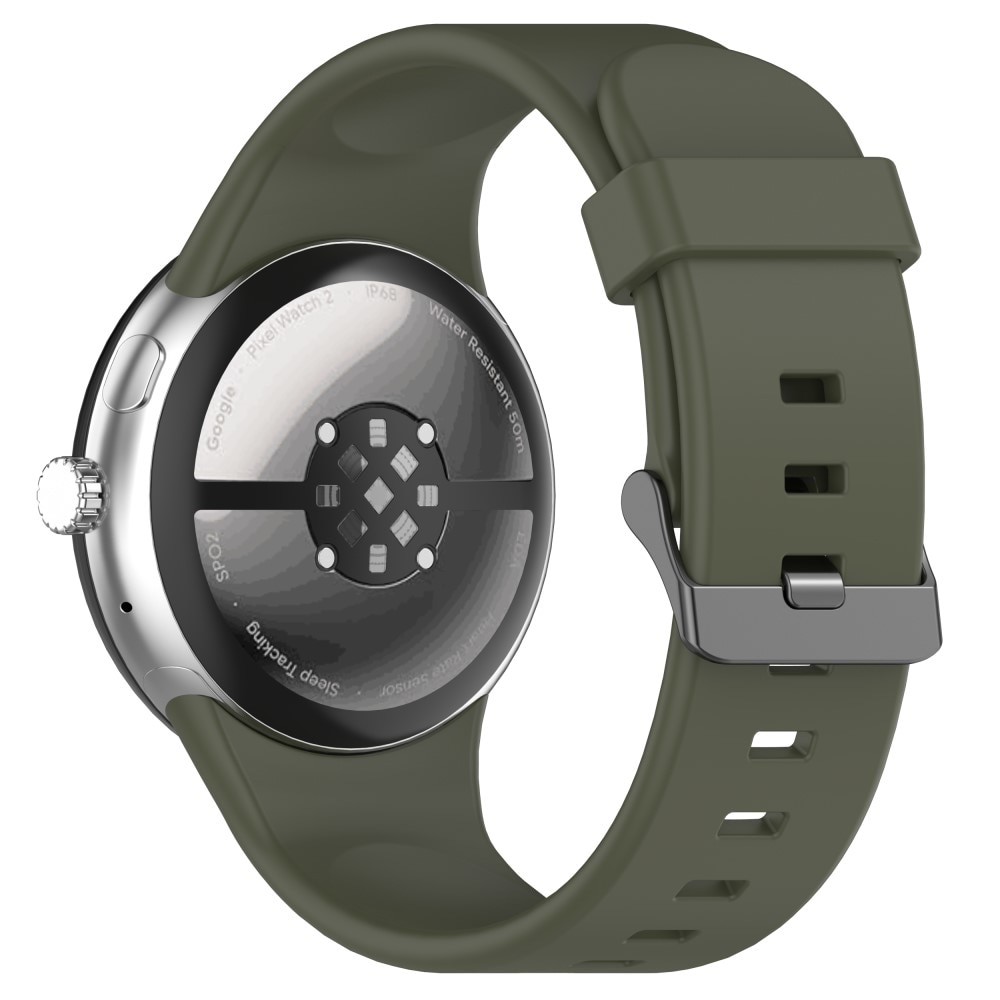 Silikonarmband Google Pixel Watch 3 XL 45mm mörkgrön