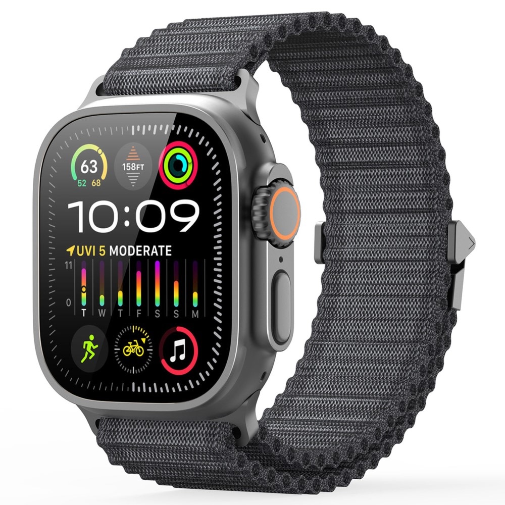 Active Nylon Armband Apple Watch Ultra 49mm 1st Gen grå