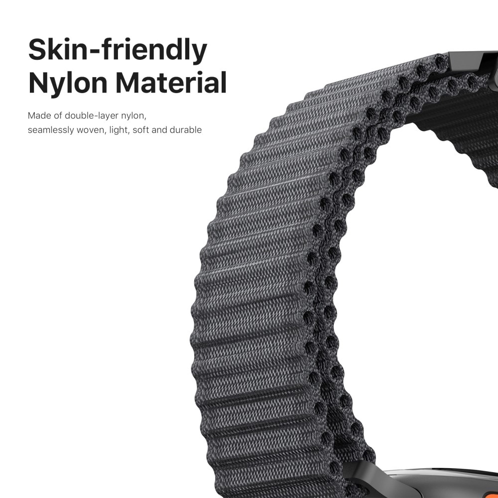 Active Nylon Armband Apple Watch Series 7 45mm grå