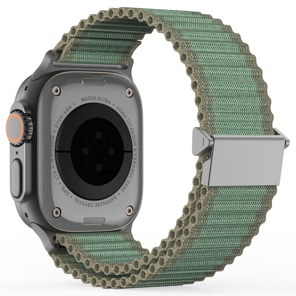 Active Nylon Armband Apple Watch Series 10 46mm grön