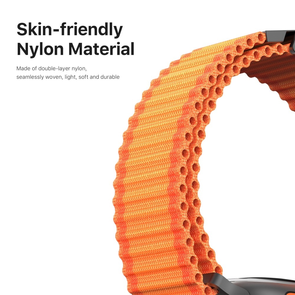 Active Nylon Armband Apple Watch Series 8 45mm orange