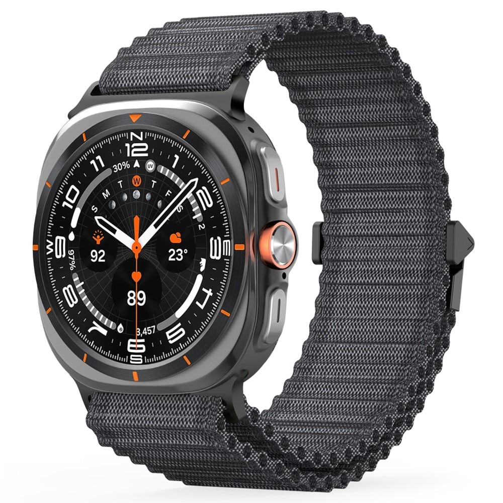 Active Nylon Armband Samsung Galaxy Watch Ultra 47mm grå