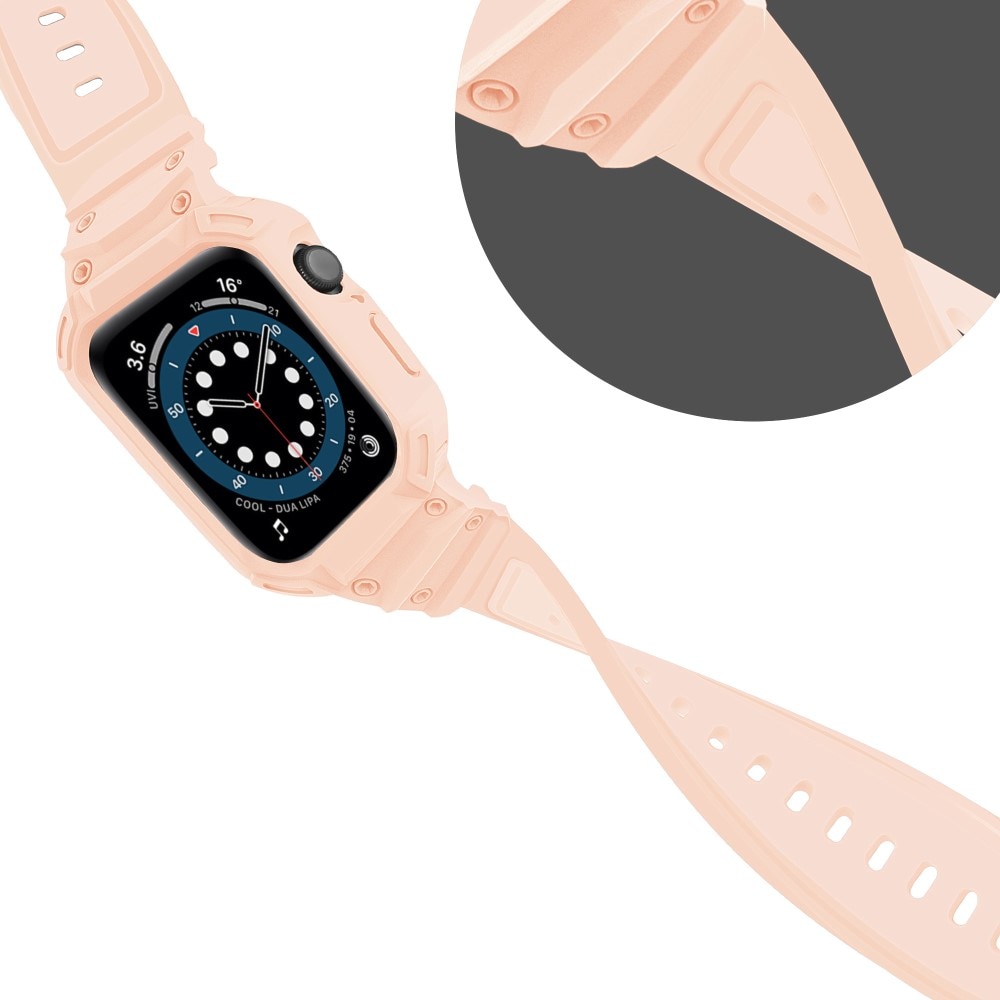 Apple Watch Series 10 42mm Adventure Skal + Armband rosa