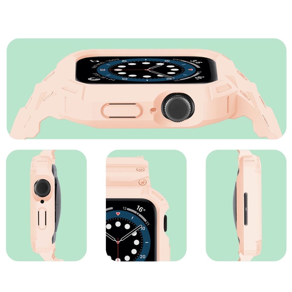 Apple Watch Series 10 42mm Adventure Skal + Armband rosa