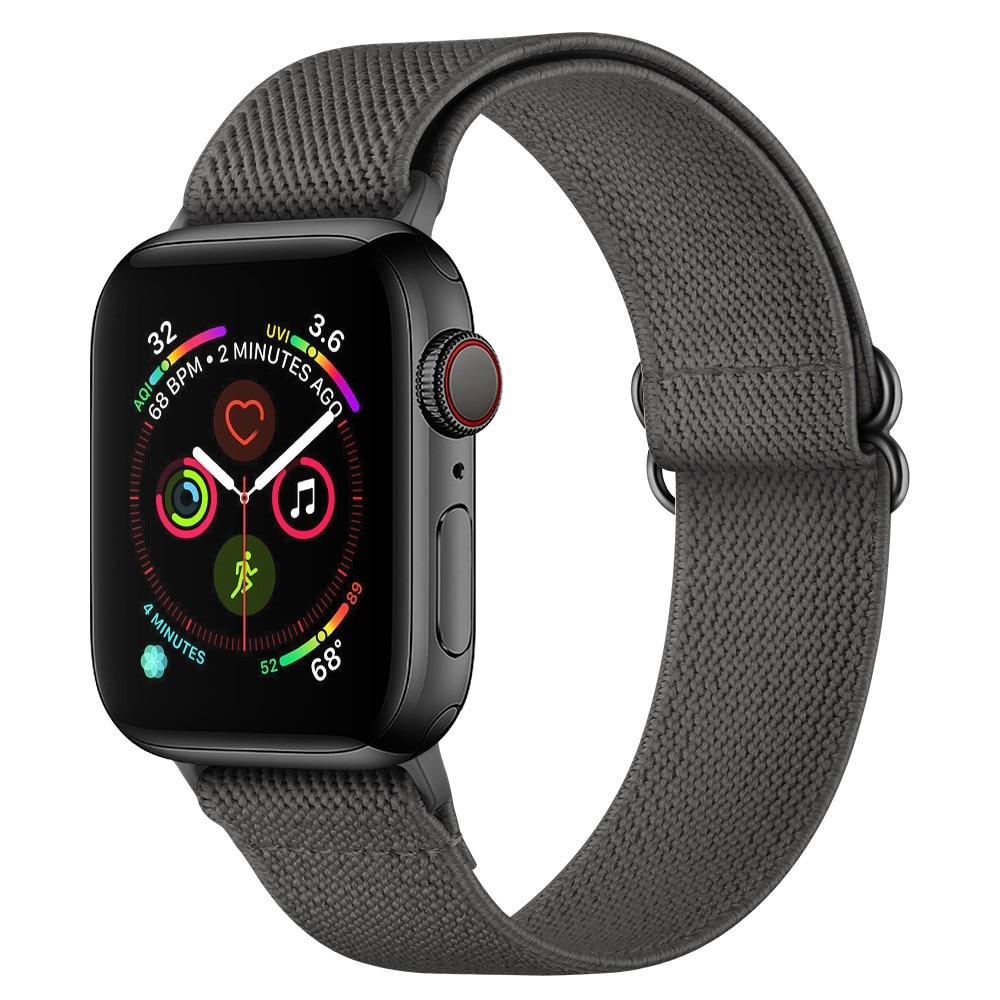 Elastiskt Nylonarmband Apple Watch 41mm Series 9 grå