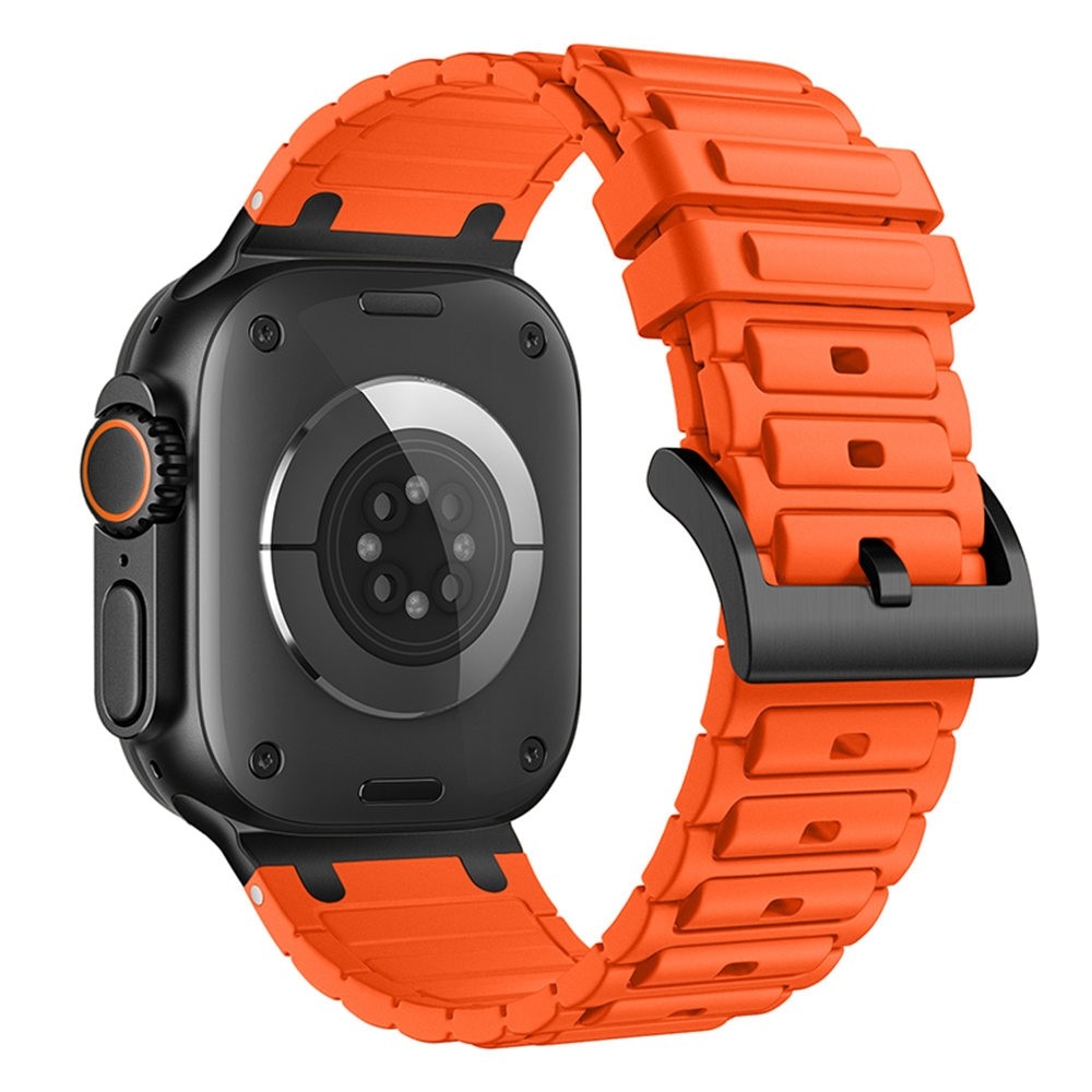 Tough Silicone Strap Apple Watch Series 1-3 42mm Orange