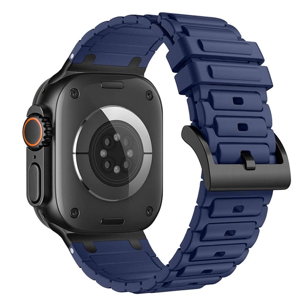 Tough Silicone Strap Apple Watch SE 44mm Mörkblå