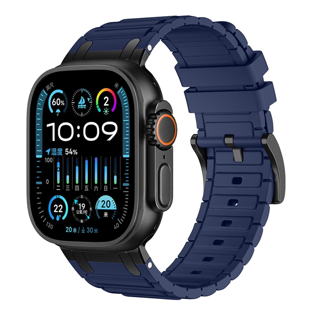 Tough Silicone Strap Apple Watch Ultra 49mm 2nd Gen Mörkblå