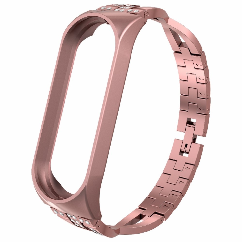 Crystal Bracelet Xiaomi Mi Band 5/6 rosa guld