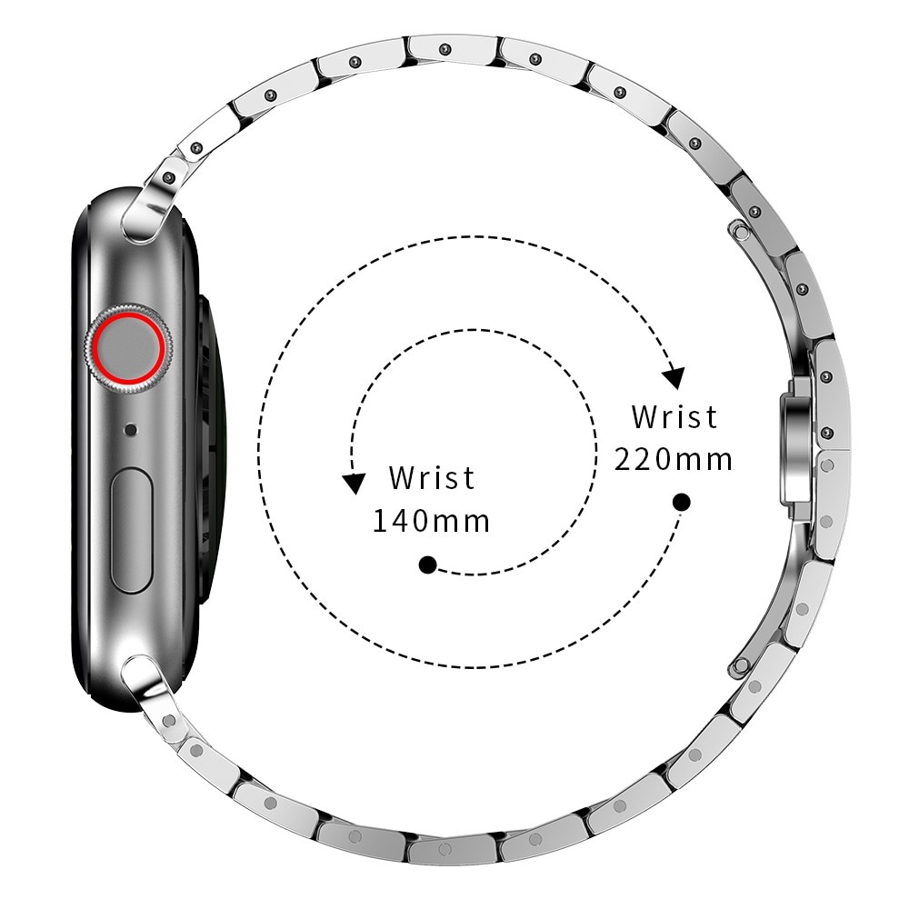 Slim Metallarmband Apple Watch 45mm Series 8 silver