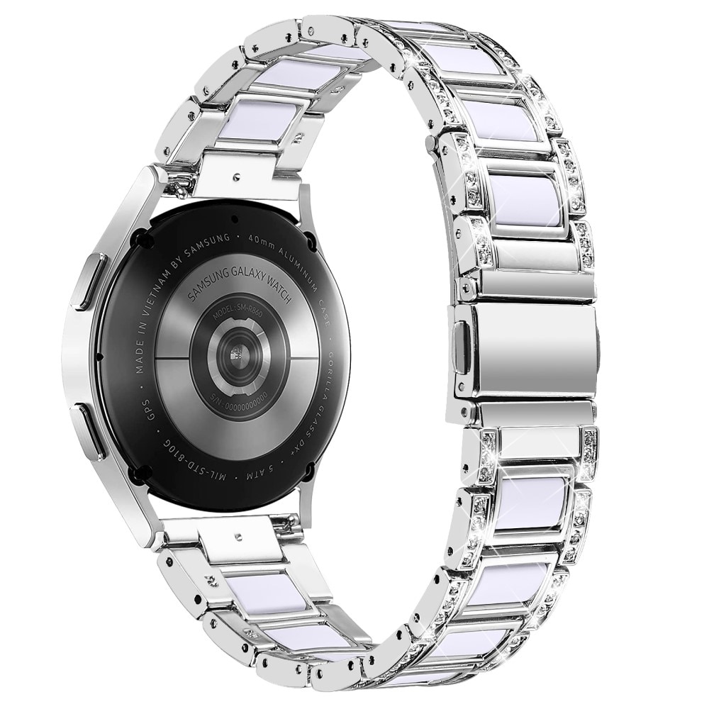 Diamond Bracelet Samsung Galaxy Watch 5 44mm Silver Snow