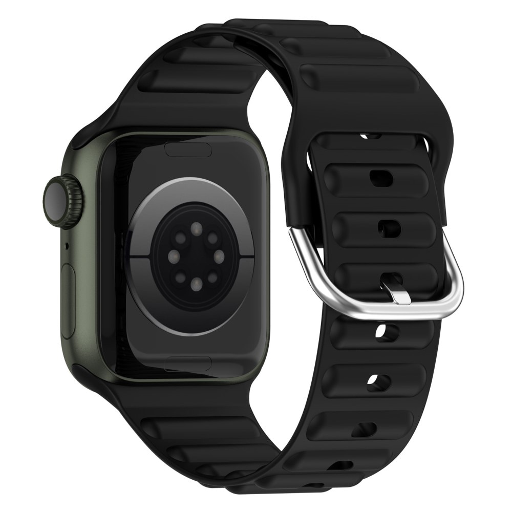 Resistant Silikonarmband Apple Watch 44mm svart