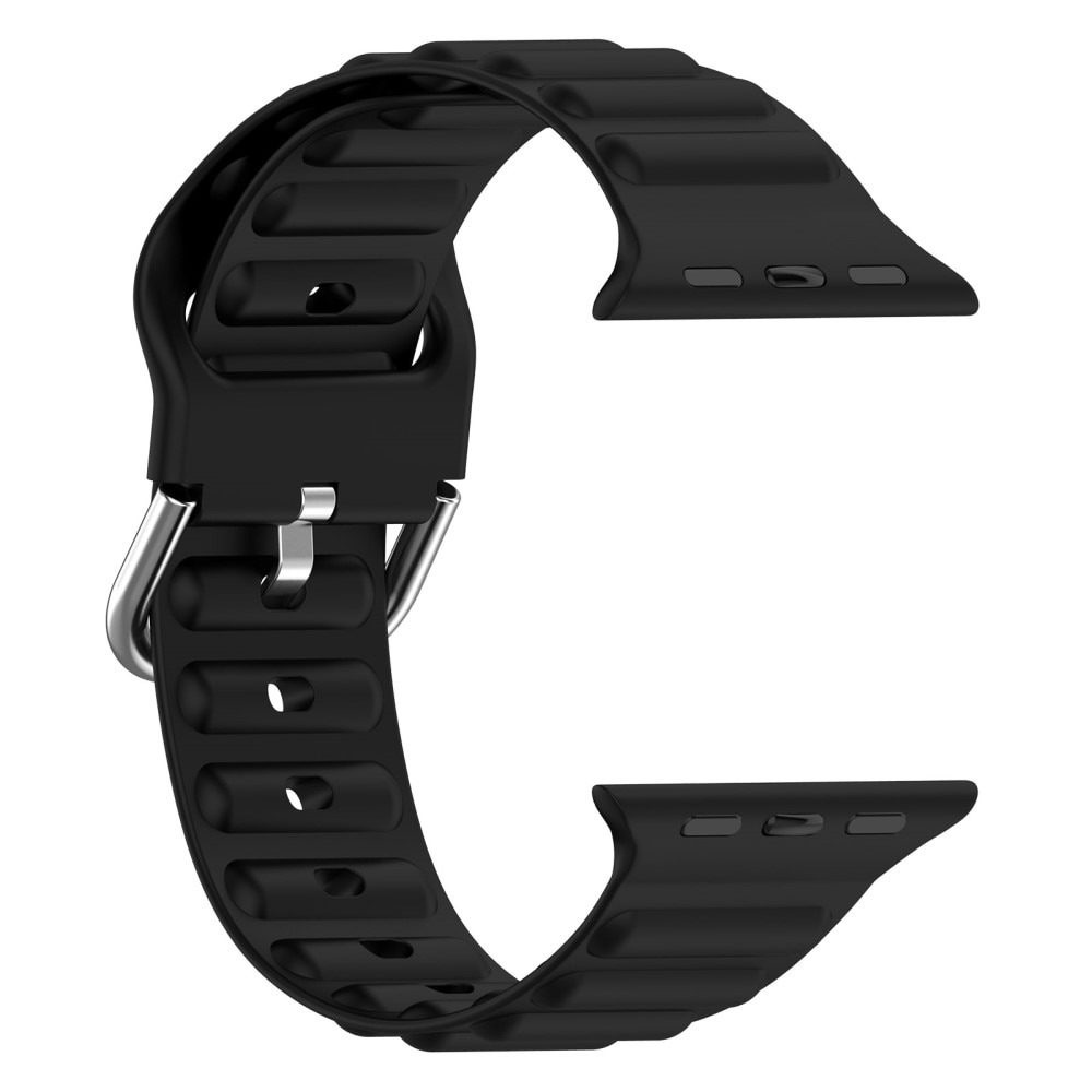 Resistant Silikonarmband Apple Watch 44mm svart