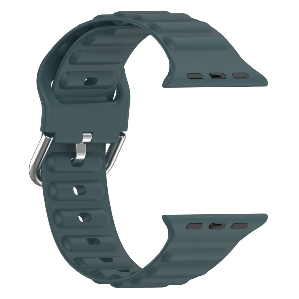 Resistant Silikonarmband Apple Watch SE 40mm mörkgrön