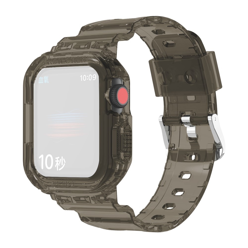 Apple Watch 41mm Series 9 Crystal Skal + Armband grå