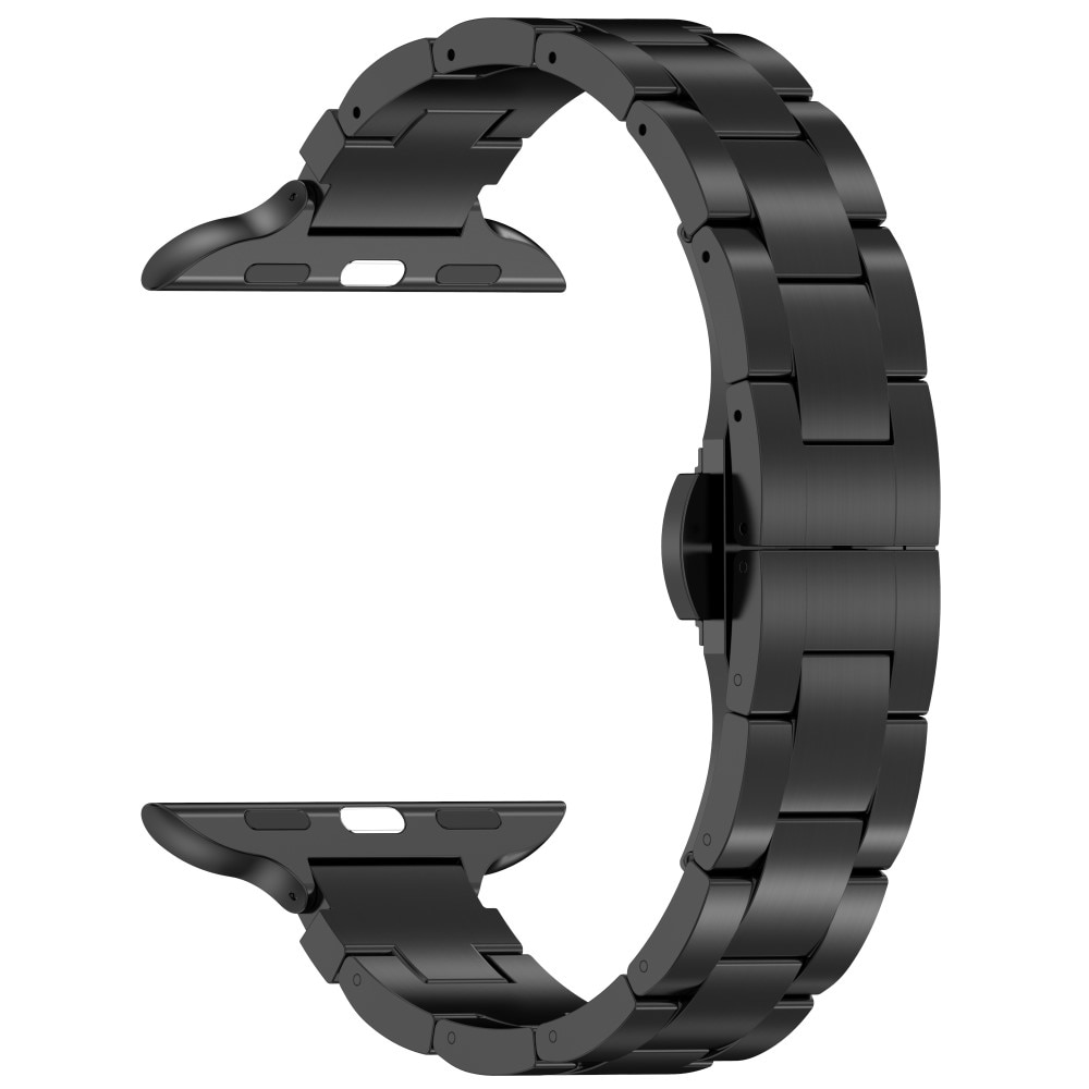 Slim Titanarmband Apple Watch 41mm Series 7 svart