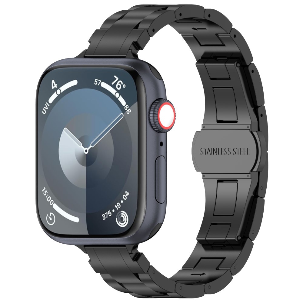 Slim Titanarmband Apple Watch 42mm svart