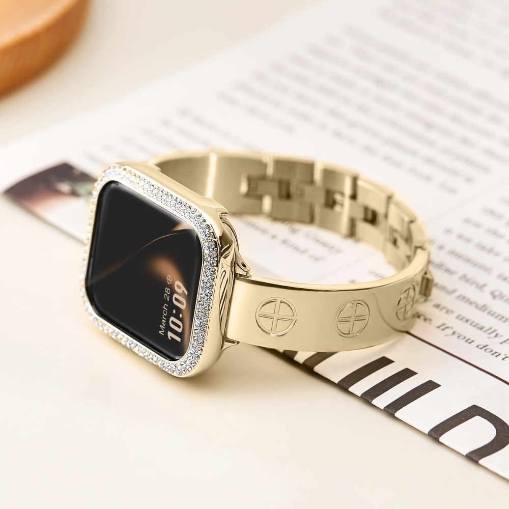 Bangle Cross Bracelet Apple Watch 41mm Series 7 guld
