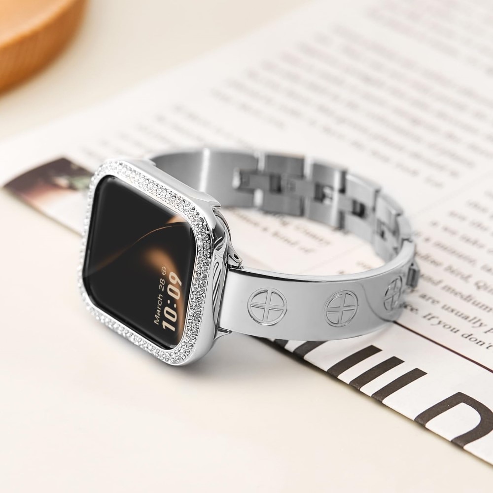 Bangle Cross Bracelet Apple Watch 41mm Series 7 svart