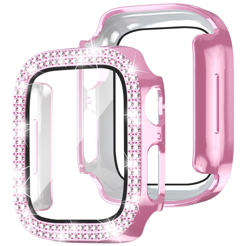 Full Cover Case Rhinestone Apple Watch Series 4-6 44mm rosa