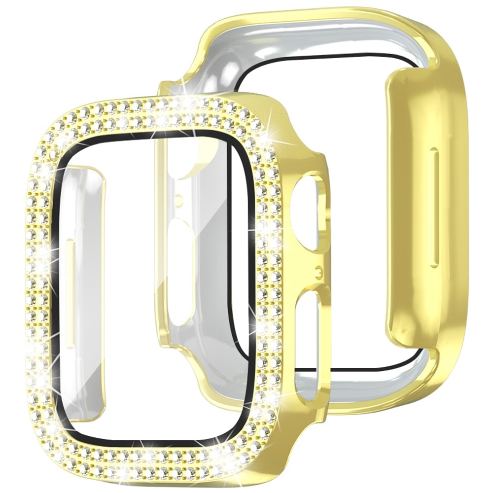 Full Cover Case Rhinestone Apple Watch Series 4-6 44mm guld