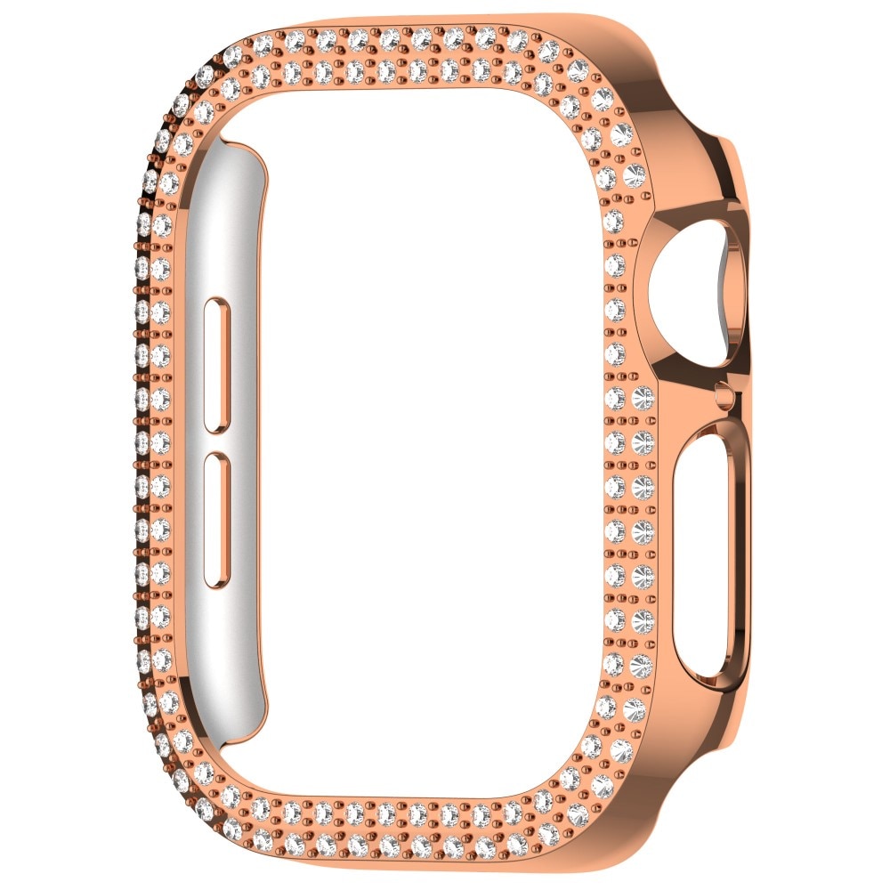 Rhinestone Skal Apple Watch Series 10 42mm roséguld