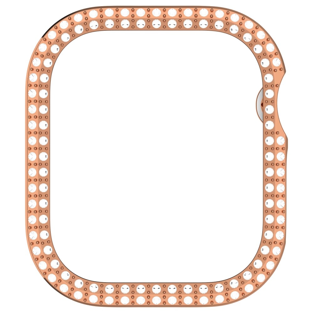 Rhinestone Skal Apple Watch Series 10 42mm roséguld