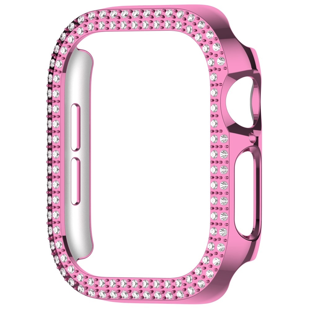 Rhinestone Skal Apple Watch Series 10 42mm rosa