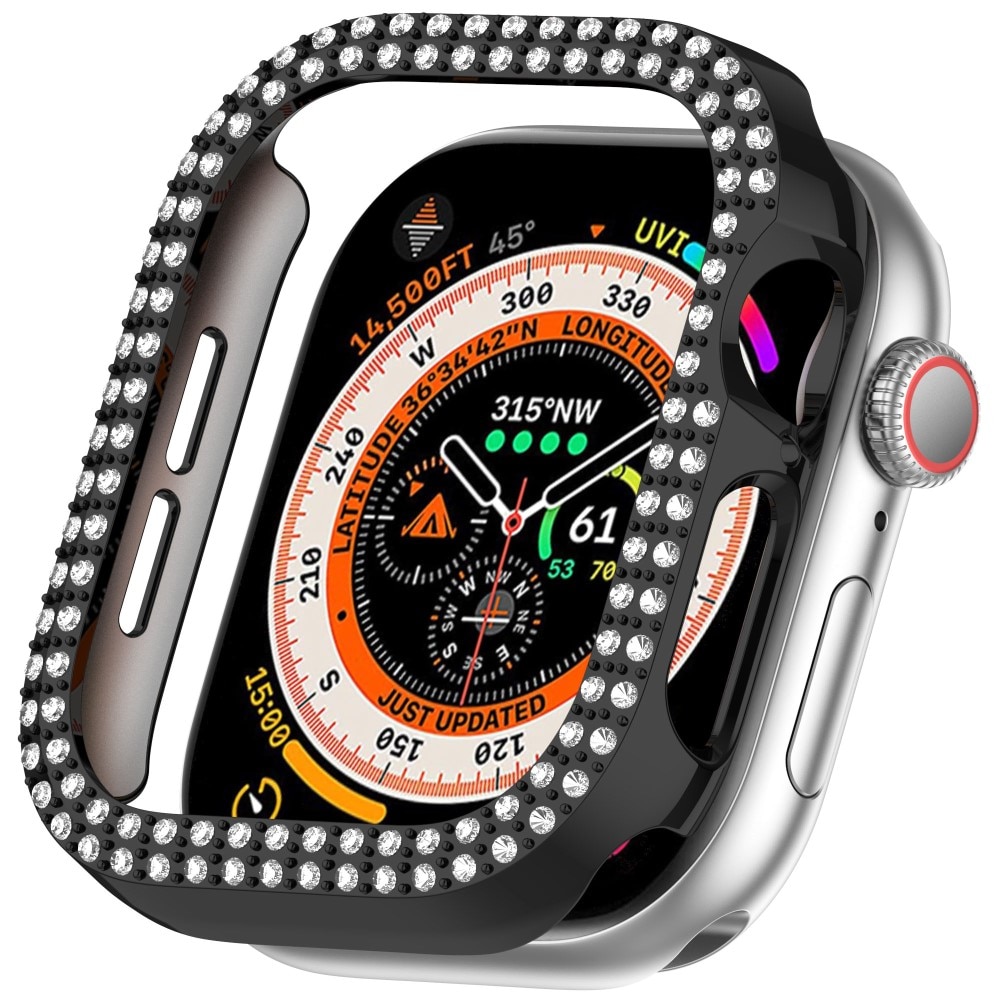 Rhinestone Skal Apple Watch Series 10 42mm svart