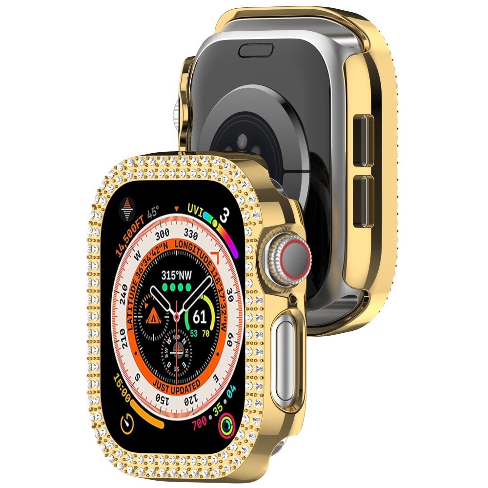 Rhinestone Skal Apple Watch Series 10 42mm guld