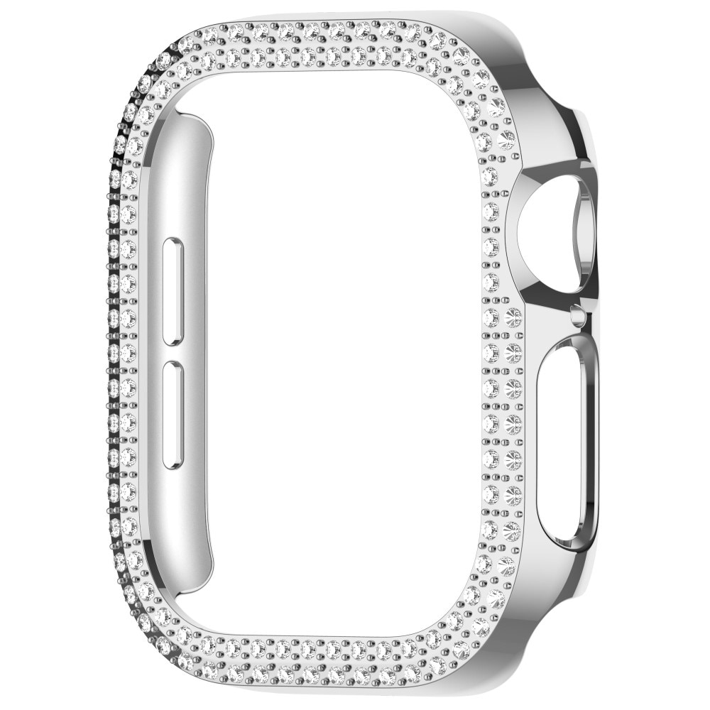 Rhinestone Skal Apple Watch Series 10 42mm silver