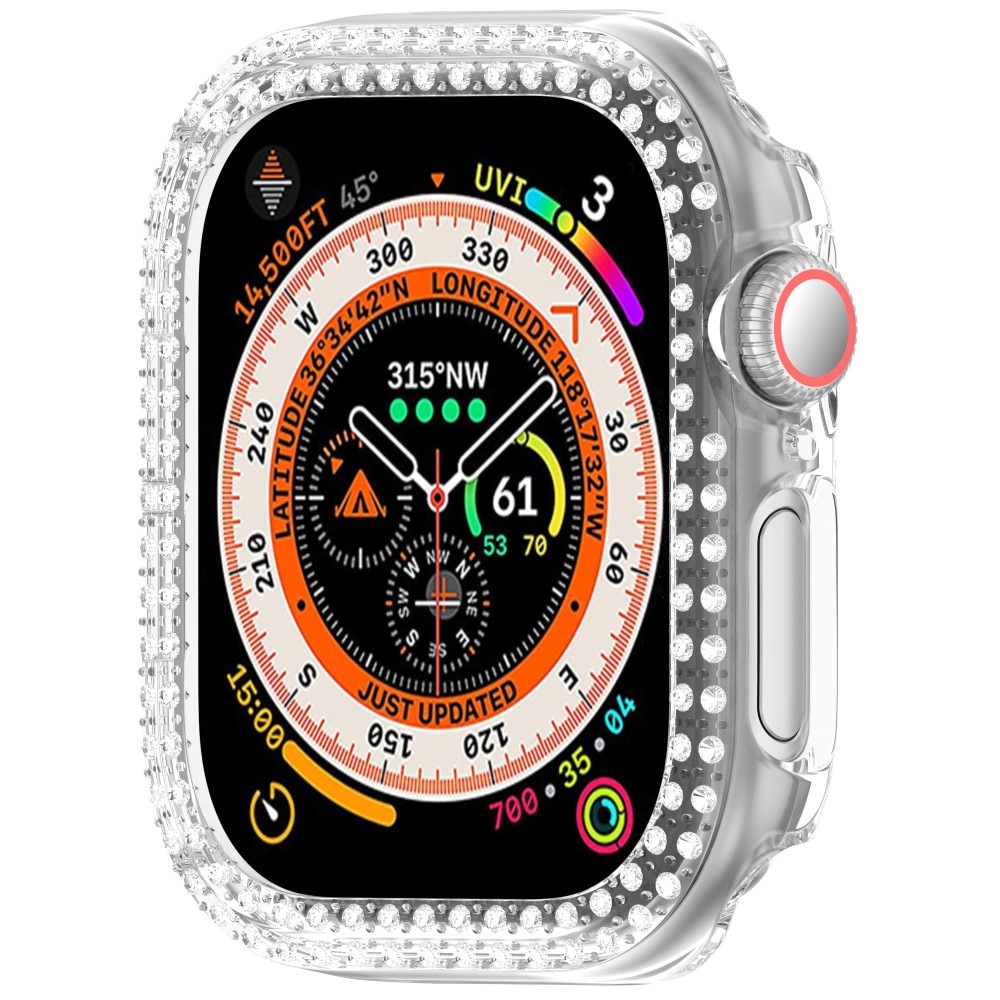 Rhinestone Skal Apple Watch Series 10 42mm transparent